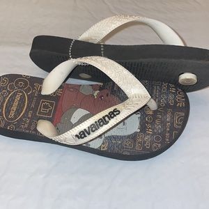 Havaianas panda flip flops size 11